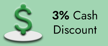 3% Cash Discount